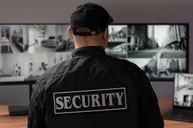 Private security officers patrolling and securing private property.